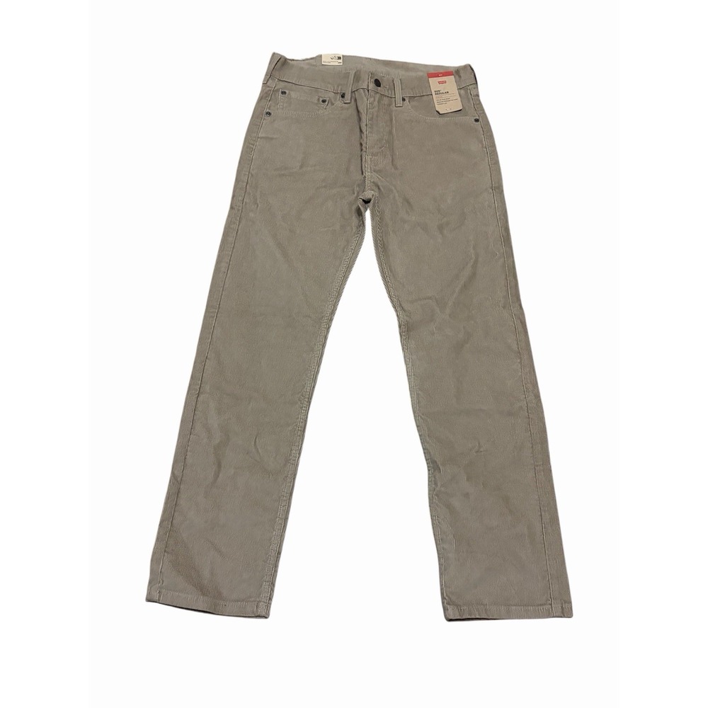 NWT Levis 505 Mens 31x30 Tan Corduroy Straight Stretch Regular Fit Pants Classic